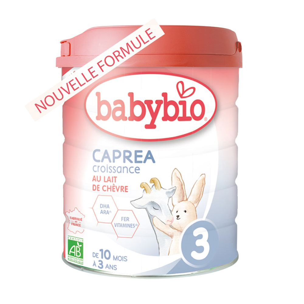Органічна суха суміш для подальшого годування BabyBio Caprea3 на основі козячого молока, для дітей від 12 місяців, 800 г